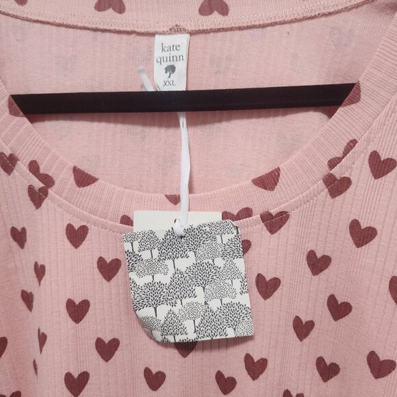 NWT Kate Quinn Mama Size XXL Heart Tee - Picture 2 of 2